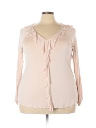 Details About Verve Ami Women Pink Long Sleeve Top 1x Plus