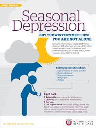 About 12 years ago, arlene malinowski, phd, 58, recognized she had sad when she read about the symptoms in a magazine article. Seasonal Depression Got The Wintertime Blues You Re Not Alone University Of Utah Health