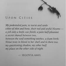Pin By Roxanne Kreft On Poetry Segovia Amil Literature Quotes Dark Words Poem Quotes