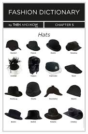 types of hats infographics fashion dictionary in 2019