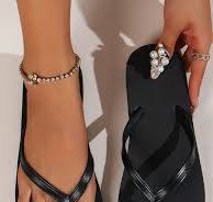 Women's Comfortable Flip Flops Breathable Printed PVC/Plastic/EVA Platform  Design Anti-Slippery Features Disposable EVA