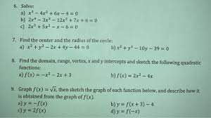 Solved 6 Solve A X3 4x2 6x 4 0 B 2x4 3x3 12x2 7x Chegg Com