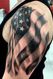 Because a colored one would definitely look off. 115 Patriotic American Flag Tattoos You Must See Tattoo Me Now
