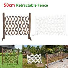 Maybe you would like to learn more about one of these? 50cm Retractable Expanding Fence Decorative Wooden Fence Pet Safety Fence For Patio Garden Lawn Decoration Garden Fence Fencing Trellis Gates Aliexpress