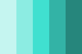 Check out the teals used above: Tones Of Turquoise Color Palette