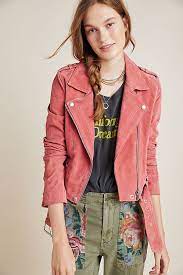 Suede Moto Jacket Anthropologie Suede Moto Jacket Pink Leather Jacket Moto Jacket