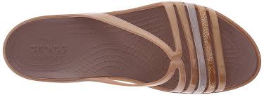 Crocs Womens Isabellaminwdg Sandals Black 10 M Us Nude