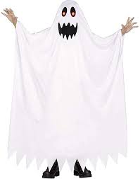 Amazon Com Disfraz De Fantasma Para Ninos M Blanco Rojo Negro Ropa Zapatos Y Joyeria