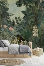 Peel And Stick Wallpaper Leaves Jungle Wallpaper Kids Removable Tropical Leaf Wallpaper Mural Tropical Wall Mural Wallpaper Jungle 114 Jungle Wallpaper Jungle Wall Mural Jungle Wallpaper Kids