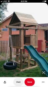 Casas de juegos, camas elásticas, vehículos infantiles, resbalines, balancines, columpios. Pin De Lorenzo Mancilla En Crafts Muebles De Jardin Para Ninos Casa De Juegos Exterior Patio De Ninos