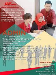 Melimpahnya informasi lowongan kerja 2021 secara tidak langsung bisa menjadi hal baik, atau malah sebaliknya. Lowongan Kerja J T Express Februari 2019 Walk In Interview Pendidikan Gerak Pengikut