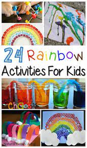 Plan for them to put it in their mouth if you have a mouther. 25 Amazing Rainbow Activities For Kids Natural Beach Living Rainbow Activities Activities For Kids Preschool Activities