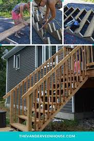 How To Build Deck Stairs From Pressure Treated Lumber Deck Stairs Building A Deck Stairs