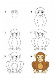 Sempanze Nasil Cizilir Jpg 424 600 In 2020 Tiere Malen Tierzeichnung Tiere