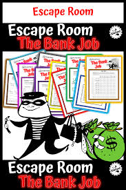 Escape Room The Bank Job Math Mystery Money Escape Room Math Math Mystery