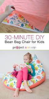 Diy Sew A Kids Bean Bag Chair In 30 Minutes Project Nursery Bean Bag Chair Kids Diy Bean Bag Chair Kids Bean Bags