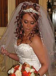 White And Gold Wedding Wedding Veil Sweetheart Corset Ballgown Dress Crown Tiara Wedding Wedding Hair Half Wedding Hairstyles With Tiara Wedding Hair Down