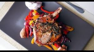 Turn the pork chops on the fat side to crisp up and render some of the fat. Pork Chops With Sweet And Sour Peppers Cooking Videos Grokker