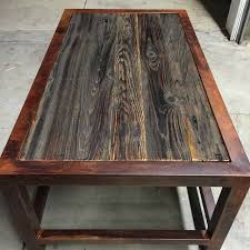 Barnwood And Steel Patina Coffee Table Mesas Madera Y Hierro Muebles De Acero Madera Y Metal
