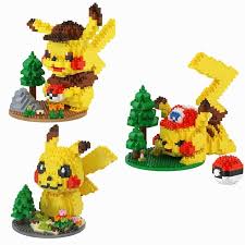 Diy Mini Ideas Anime Pokemon Detective Pikachu Elf Ball Building Blocks Model Sets Bricks Classic Movie Pokemontcg Pokemon Kids Toys Toys Gift Lego Design