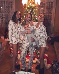 In Our Christmas Jammies Last Year When Aurora Was And This Year With Our 1 Remi Sending You All So Olivia Culpo Christmas Jammies Celebrity Style