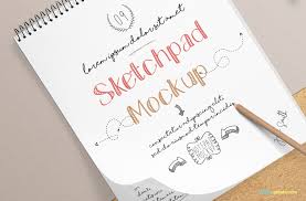 Download Free Realistic Sketchbook Mockup Zippypixels