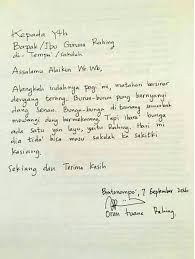 Yang bertanda tangan dibawah ini jika orang tua anda adalah tipikal yang mempunyai peraturan tersendiri, maka anda bisa melakukan penawaran, misalnya seperti mengajaknya berbicara setelah makan malam, supaya semuanya sedang berkumpul. Contoh Surat Sakit Tulisan Tangan Untuk Sekolah