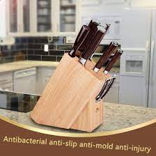 This is actually a pretty unique storage block because it offers each knife its own storage block. Wood Kitchen Tool Universal Knife Block Stand Holder China Kitchen Storage Rack And Kitchen Organizer Price Made In China Com