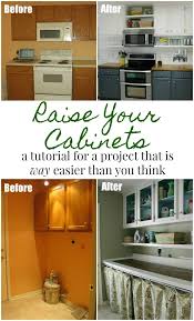 Give Yourself More Storage In Your Kitchen Or Laundry Room By Raising Your Cabinets And A Diy Kitchen Renovation Kitchen Renovation Kitchen Remodeling Projects