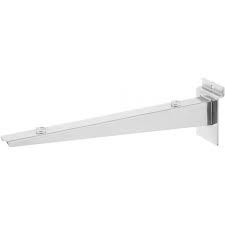 To achieve the 40kg load rating we also recommend that you install the shelf brackets using our chemical resin method. Slatwall Heavy Duty Shelf Brackets Single 300mm Shopfitting Warehouse