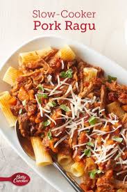 Slow Cooker Pork Ragu Recipe Slow Cooker Pork Pork Ragu Slow Cooked Pasta Sauce