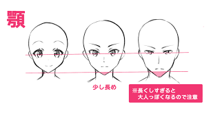 男主人公を描こう 男性キャラクターの描き方 輪郭の描き方編 いちあっぷ 顔のスケッチ 輪郭 描き方 描き方