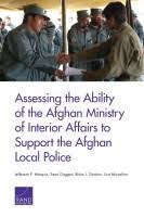 Assessing The Ability Of The Afghan Ministry Of Interior
