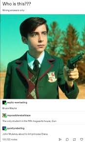 Wrong Answers Only Umbrellaacademy After a disastrous expedition to mars, hargreeves transplanted his head onto the body of a martian gorilla. wrong answers only umbrellaacademy