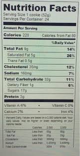 Get the definition and make it work for you. Solved Nutrition Facts Serving Size 1 Cookie 529 Servings Chegg Com