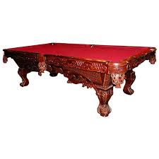 Pool Table Billiard Solid Oak Hand Carved Leather Catches Slate New Free Shippin Nowplaying Billiard Pool Table Pool Table Mahogany Wood