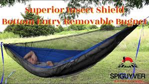 To fully optimize a hammock for comfortable use in the tropics, the traveler needs to use a mosquito net. 1 9 Oz Diy Hammock Bug Net Youtube