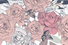 Page 1 of free vector floral pattern. Floral Pattern Beautiful Rose Flowers Graphic By Fleurartmariia Creative Fabrica