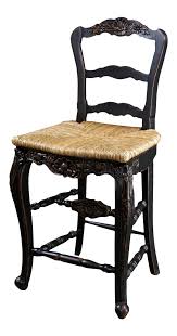 Bar Stool French Country Farmhouse Blackwash In 2020 French Country Bar Stools Country Bar Stools French Country Farmhouse