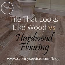 Tile is a durable and beautiful choice, but you still need to decide what kind to use. Tile That Looks Like Wood Vs Hardwood Flooring Luxury Home Remodeling Sebring Design Build