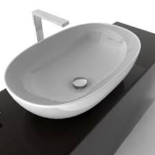 Vasque à poser rectangulaire blanche. Vasque Oblongue A Poser En Ceramique Blanche Artceram Sdebain Com