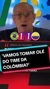 O ex-jogador Gérson, o 'Canhotinha de Ouro', desabafou sobre a partida  entre a seleção brasileira e a Colômbia! #FutebolNaESPN 🎥:  Instagram/@canhotinha70 #selecaobrasileira #brasilxcolombia #brasil ...