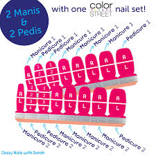 How To Get Two Manis And Two Pedis With One Color Street Nail Set Colorstreet Colorstreetnails Nails Nailart Color Street Nails Color Street Nail Tips