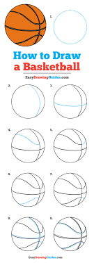 Drawing sheet or a paper; How To Draw A Basketball Really Easy Drawing Tutorial