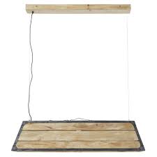 Suspension Rampe En Manguier Et Metal Noir Maisons Du Monde En 2020 Decoration Rustique Metal Noir Luminaire Maison Du Monde
