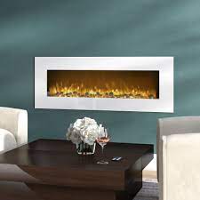 White and black.‎ the glass cylinder is placed on the side, which leaves more space that could be used as a regular coffee table.‎ Orren Ellis Quigley 50 5 W Electric Fireplace Reviews Wayfair