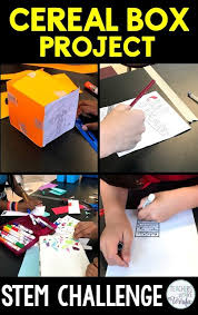The Great Cereal Box Project With A Little Bit Of Math Teachers Are Terrific Stem Challenges Teachers Are Terrific Stem Projects
