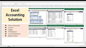 Excel Accounting Solution Template Youtube