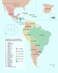 Number of Spanish speakers by country : r/MapPorn