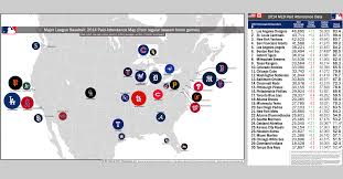 Mlb Paid Attendance Tickets Sold Map For 2014 Home